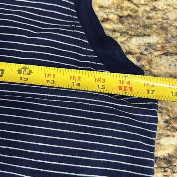 Michael Stars Anthropologie Sleeveless Layered Striped Dress Size M - Picture 5 of 11